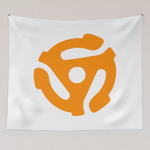 Item preview, 45 RPM Vinyl Record Adapter - Orange designed and sold by Angry Swan Designs.
