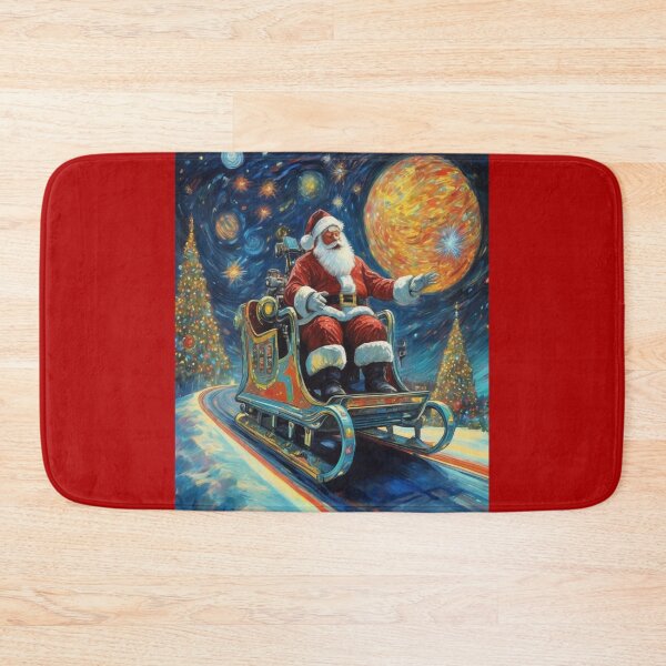 Item preview, "Santa Claus in Space: A Techno-Magical Sleigh Ride" designed and sold by Artisticanvas.