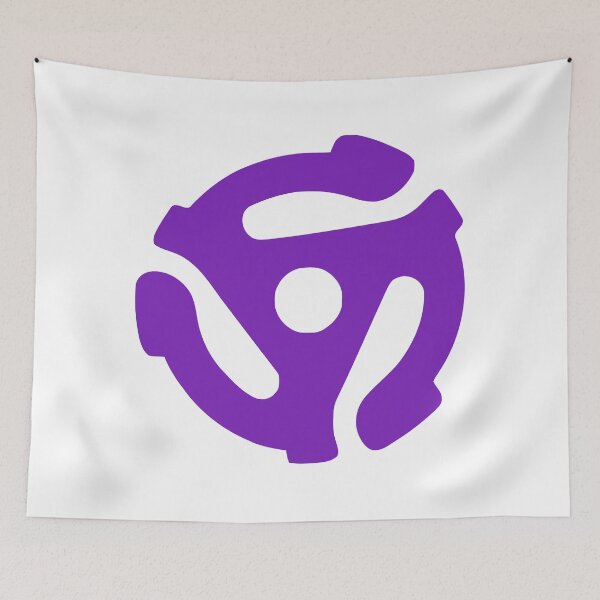 Item preview, 45 RPM Vinyl Record Adapter - Purple designed and sold by Angry Swan Designs.