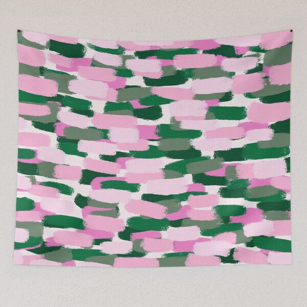 Item preview, Green and Pink Paint Brush Effect designed and sold by OneThreeSix.