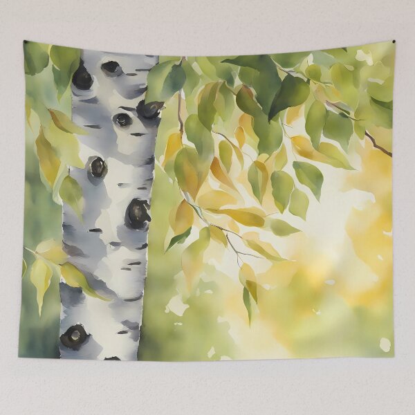 Item preview, Birch Tree Leaves in Sunlight designed and sold by CalmnessbyChoice.