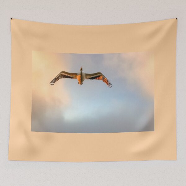 Item preview, A Single Pelican Flying Overhead designed and sold by Debra Martz.