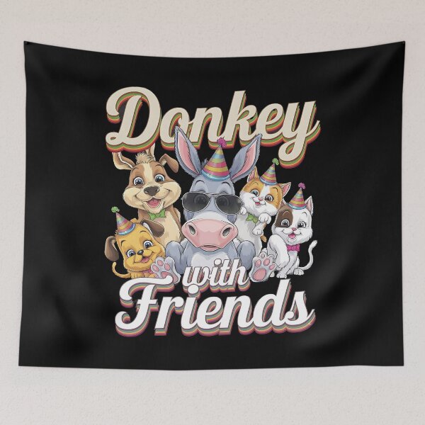 Item preview, Burro con amigos - El encantador de burros - Los burros son increíbles - Amuletos de burros - La naturaleza de los burros designed and sold by JansenGS.