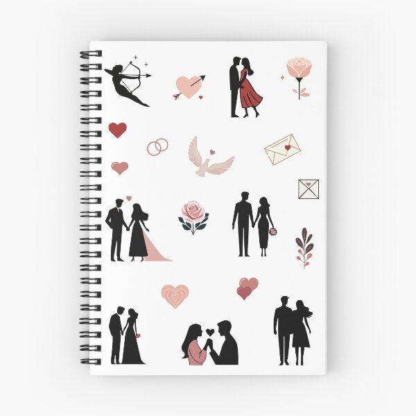 Item preview, Loving Hearts Couple - Valentine's Day Poster, Stickers designed and sold by viktoriaart0303.