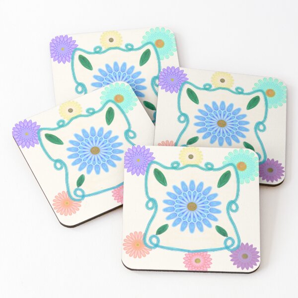 Item preview, Rustic Pastel Floral Motif  designed and sold by JaygiesDesign.