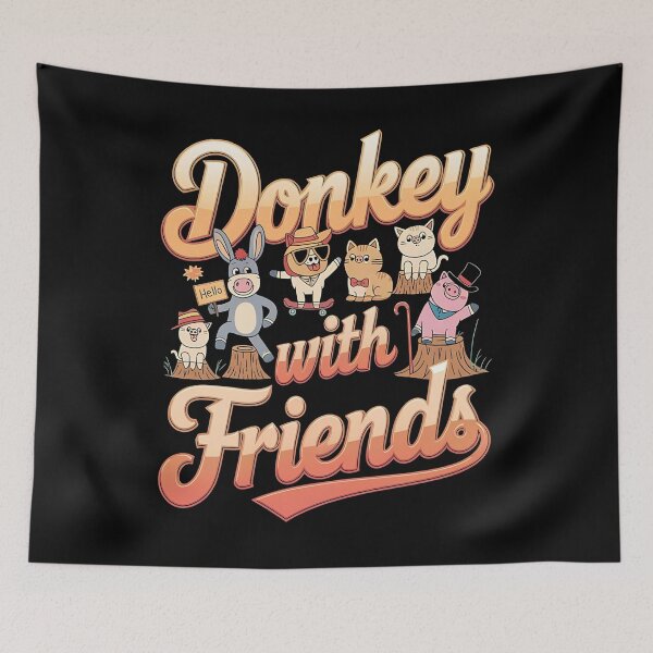 Item preview, Donkey with friends - Donkey whisperer - Donkeys are awesome - Donkey charms - Donkey nature designed and sold by JansenGS.