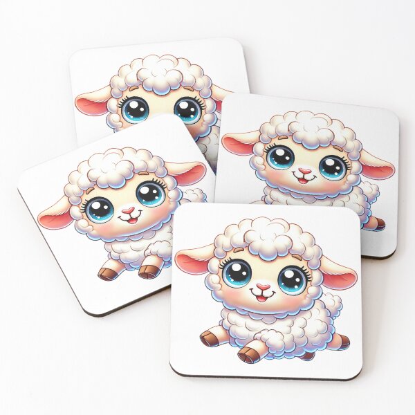 Item preview, Adorable Fluffy Lamb Cartoon Illustration designed and sold by Chokhdi289shop.