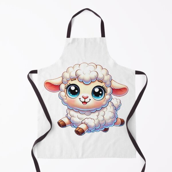 Item preview, Adorable Fluffy Lamb Cartoon Illustration designed and sold by Chokhdi289shop.