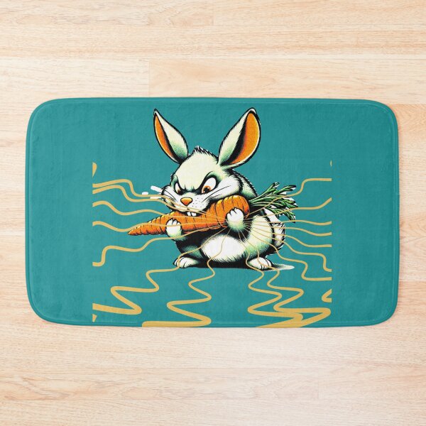 Item preview, Funny Rabbit Eating Carrot – Vintage and Retro Style designed and sold by AstronautMerch.