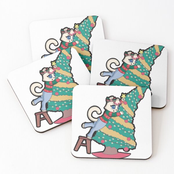 Item preview, Cat Putting the Star on the Tree designed and sold by Creating With Ari.