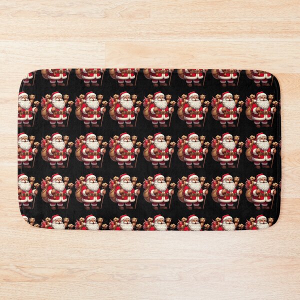 Item preview, American Santa Claus Holding Leopard Present Xmas designed and sold by Artistoos.