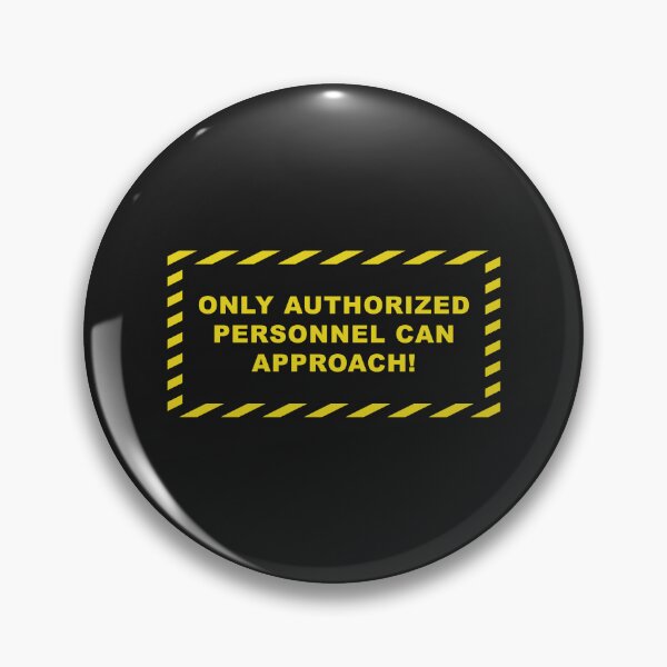 Item preview, Authorized personnel only - Caution stripes designed and sold by Stellar-Sky.
