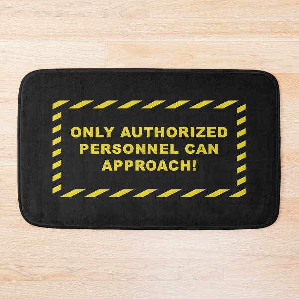 Item preview, Authorized personnel only - Caution stripes designed and sold by Stellar-Sky.