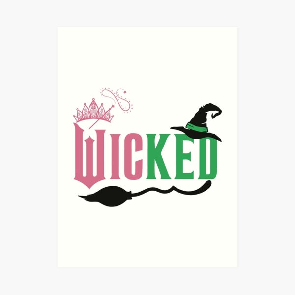 Wicked 2024 Movie Pink And Green Art Print