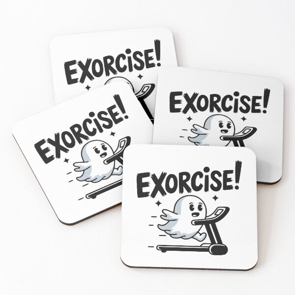 Item preview, Exorcise! Funny Ghost Gym Cardio Pun designed and sold by PMCreative.