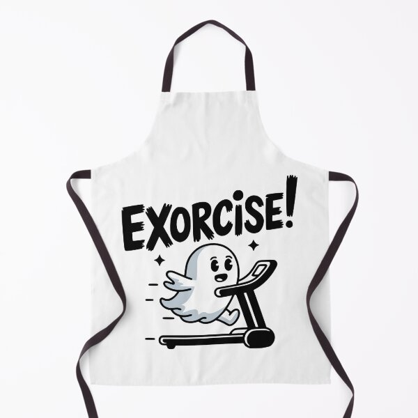Item preview, Exorcise! Funny Ghost Gym Cardio Pun designed and sold by PMCreative.