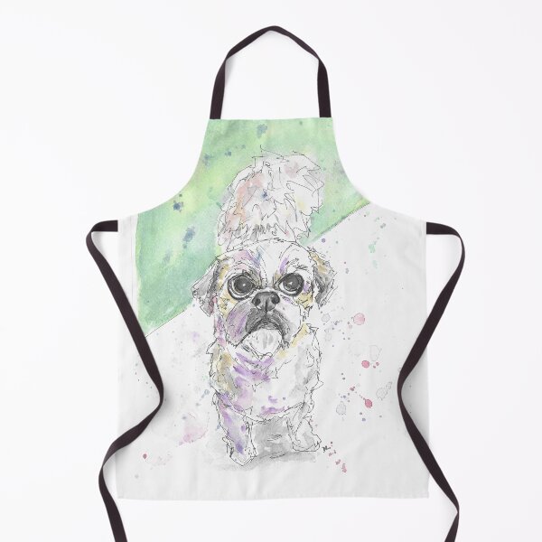 Item preview, Shihtzu watercolour portrait. designed and sold by DebTheZeb.