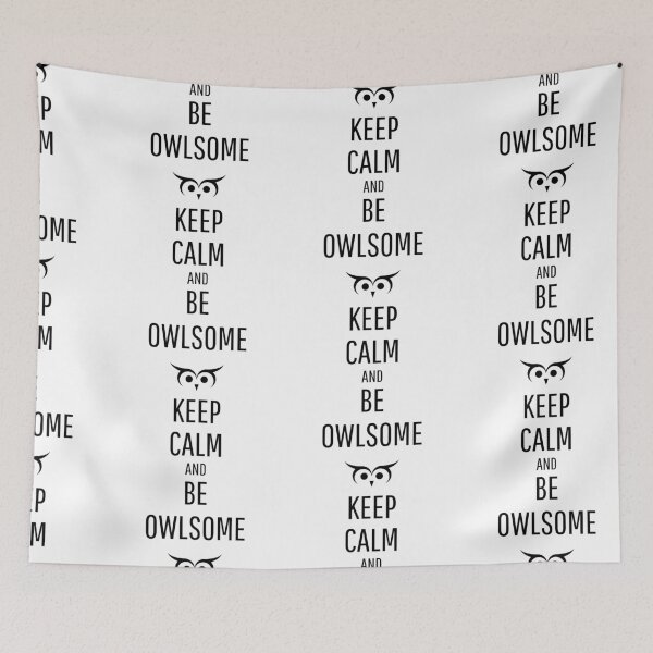 Item preview, Keep Calm and Be Owlsome designed and sold by VasInd.