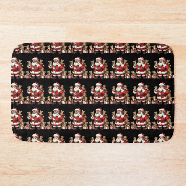 Item preview, American Santa Claus Holding Leopard Present Xmas designed and sold by Artistoos.