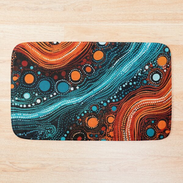 Item preview, Aboriginal Authentic Art - With Streams Of Water And Lava designed and sold by GrinGalore.