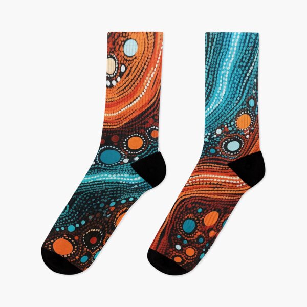 Item preview, Aboriginal Authentic Art - With Streams Of Water And Lava designed and sold by GrinGalore.
