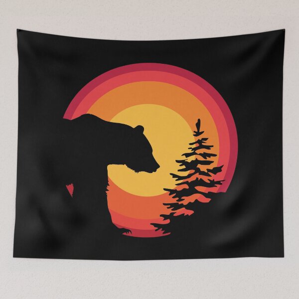 Item preview, Sunset Bear Silhouette designed and sold by Newmyles.