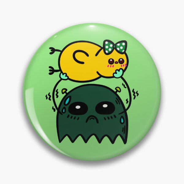 Item preview, Space chick with a green ribbon being lifted by an alien designed and sold by Demeka-chan.