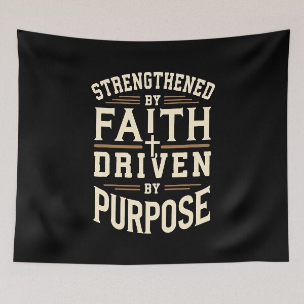 Item preview, Strengthened by Faith, Driven by Purpose – Inspirational  designed and sold by chantastical.