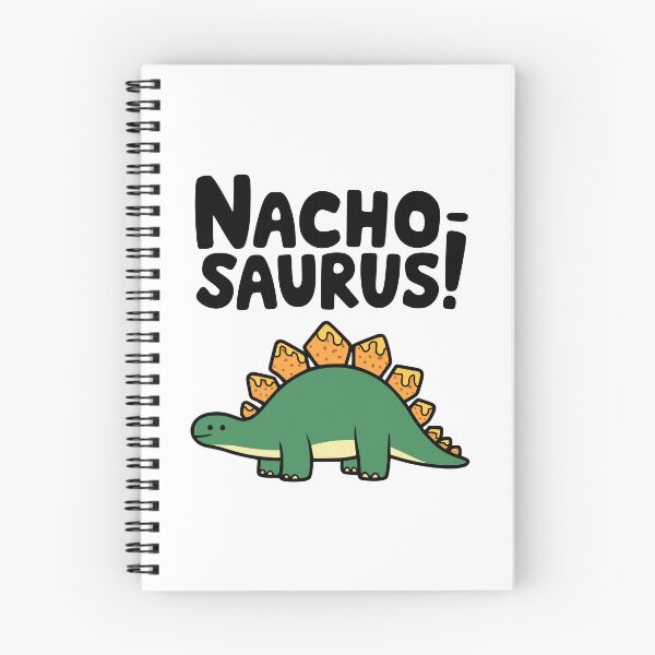 Aperçu de l'œuvre Nacho Saurus ! Jeu de mots drôle de dinosaure Nacho créée et vendue par PMCreative.
