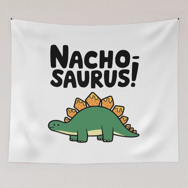 Item preview, Nacho Saurus! Funny Nacho Dinosaur Pun designed and sold by PMCreative.