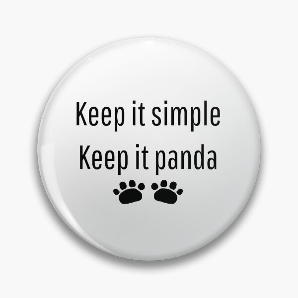 Item preview, Keep It Simple, Keep It Panda designed and sold by VasInd.