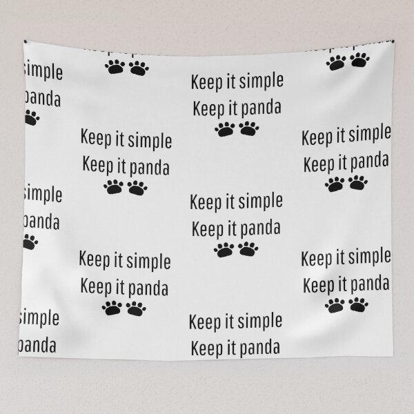 Item preview, Keep It Simple, Keep It Panda designed and sold by VasInd.