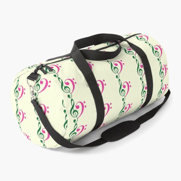Item preview, Treble Clef and Bass Clef | Green and Pink | Music Note designed and sold by rsty11.