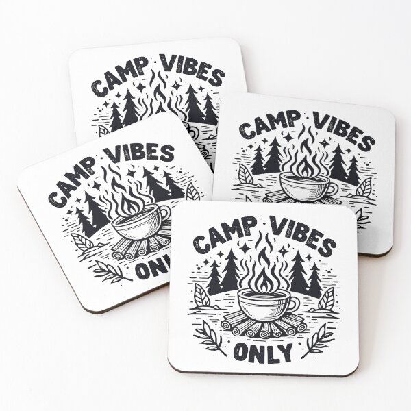 Item preview, Camp Vibes Only – Minimalist Cubic Art for Outdoor Lovers designed and sold by OzzFrequency.