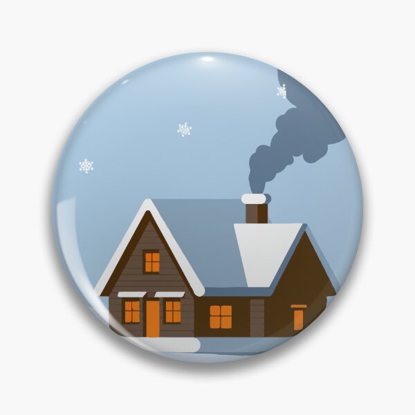 Item preview, Snowy Cozy Winter Cottage designed and sold by e-milka.