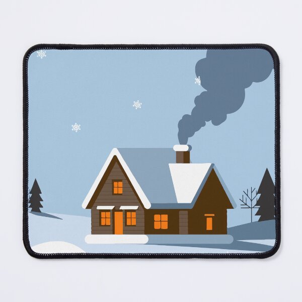 Item preview, Snowy Cozy Winter Cottage designed and sold by e-milka.