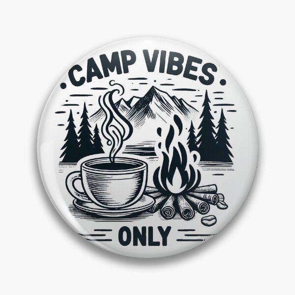Item preview, Camp Vibes Only – Minimalist Cubic Art for Outdoor Lovers designed and sold by OzzFrequency.