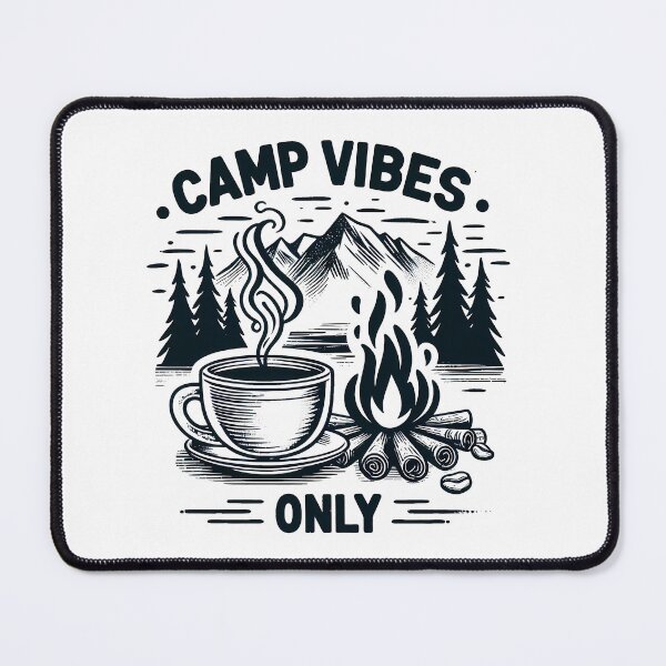 Item preview, Camp Vibes Only – Minimalist Cubic Art for Outdoor Lovers designed and sold by OzzFrequency.