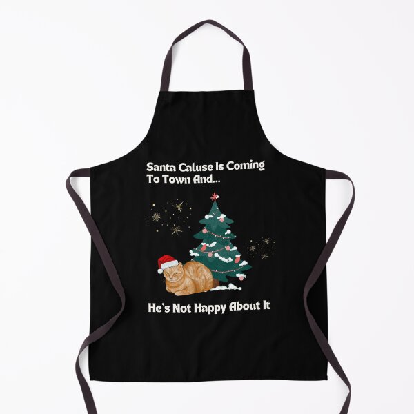 Item preview, Funny Grumpy Orange Cat Christmas Saying - Sarcastic Christmas Santa designed and sold by Cat Stories.