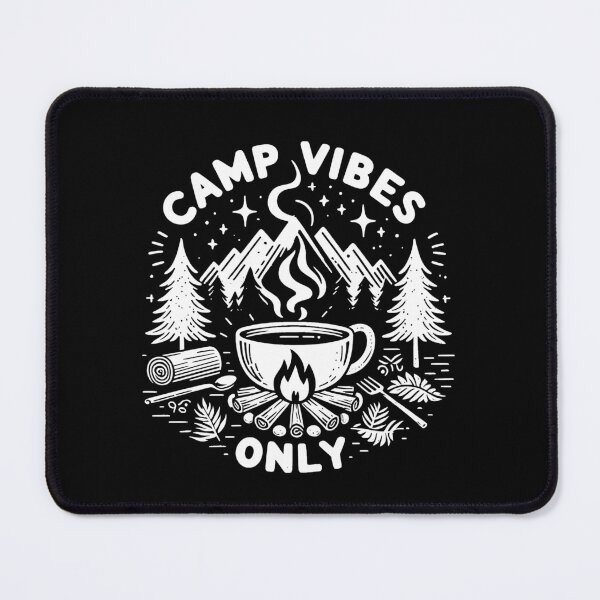 Item preview, Camp Vibes Only – Minimalist Cubic Art for Outdoor Lovers designed and sold by OzzFrequency.