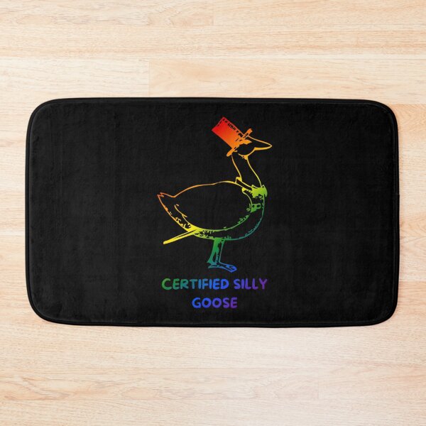 Item preview, certified silly goose slogan, goose with top hat and bow tie graphic, pride, silly goose, thanksgiving vibes, funny, pridebeproud, meme, cute, joke, quack quack, animals, holiday vibes designed and sold by PrideBeProud.