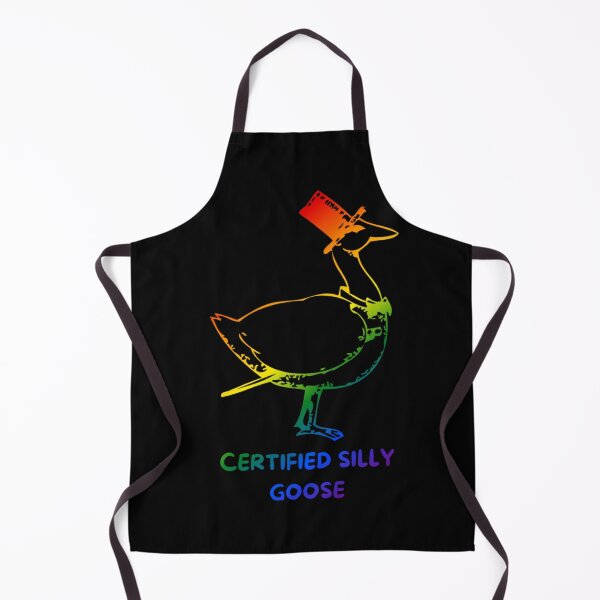 Item preview, certified silly goose slogan, goose with top hat and bow tie graphic, pride, silly goose, thanksgiving vibes, funny, pridebeproud, meme, cute, joke, quack quack, animals, holiday vibes designed and sold by PrideBeProud.