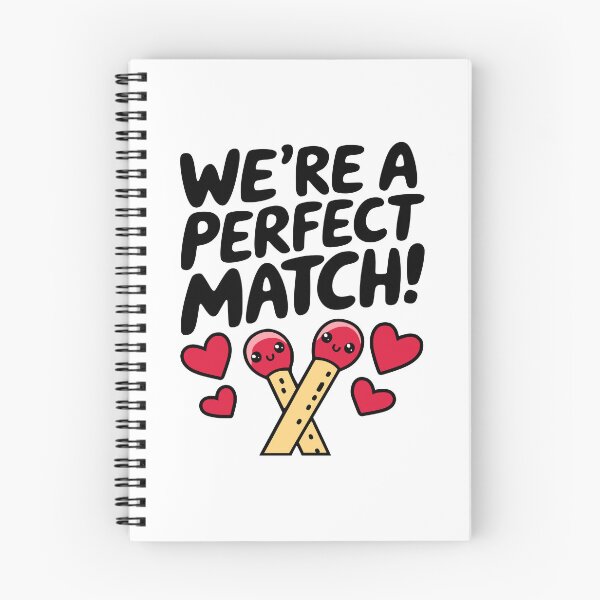 Item preview, We're A Perfect Match! Cute Love Pun designed and sold by PMCreative.