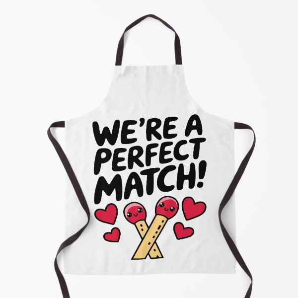 Item preview, We're A Perfect Match! Cute Love Pun designed and sold by PMCreative.