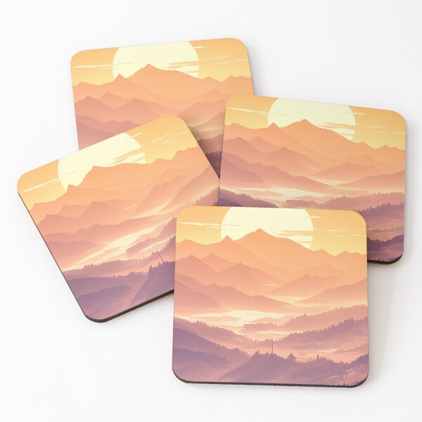 Item preview, Mountains Landscape designed and sold by NicolasGlowArt.
