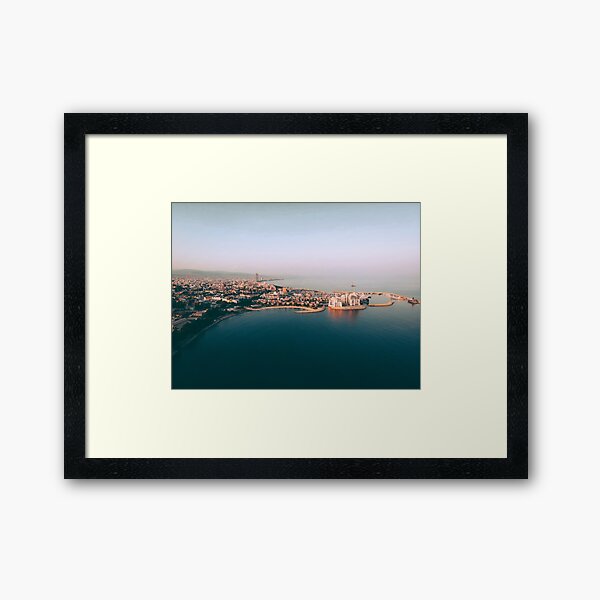 Limassol Marina Panorama Framed Art Print