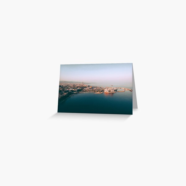 Limassol Marina Panorama Greeting Card