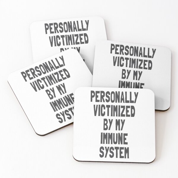 Item preview, Personally Victimized by My Immune System - Funny Chronic Illness Design designed and sold by Vector Wonders.