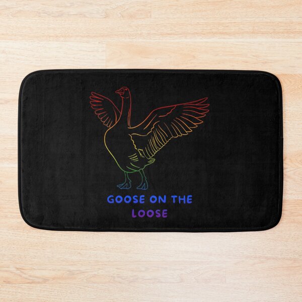 Item preview, Goose with wings in flight graphic pride, silly goose, thanksgiving vibes, funny, pridebeproud, meme, cute, joke, quack quack, animals, holiday vibes designed and sold by PrideBeProud.