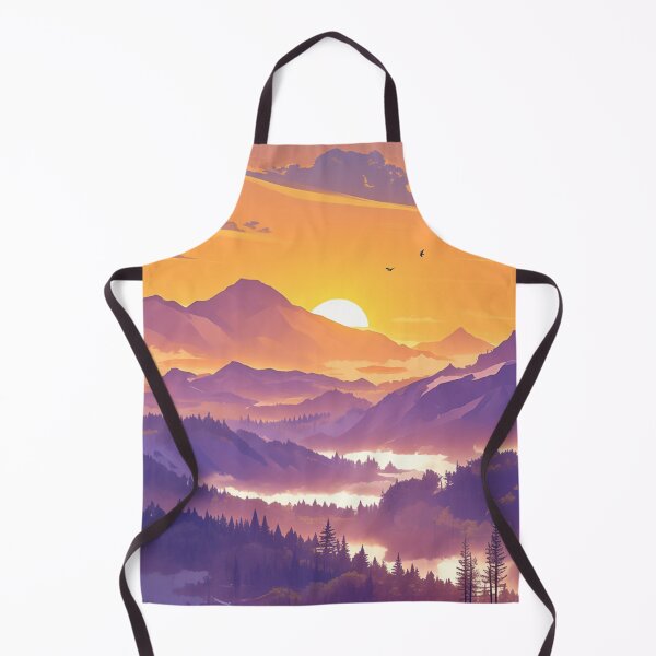 Item preview, Sunset in Mountains designed and sold by NicolasGlowArt.